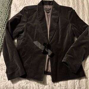Eddie Bauer Black Velvet Women's Blazer